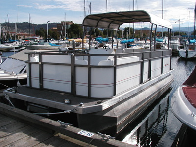 Custom Pontoon Boat with Deck